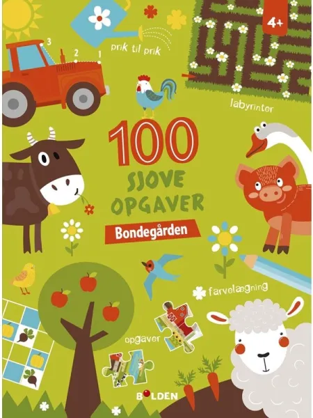 100 roliga uppgifter: Bondgården (från 4 år) - Hobby - Pocketbok