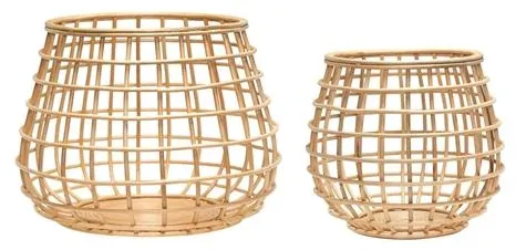 Hübsch Energy Korg Stor Naturlig Set om 2